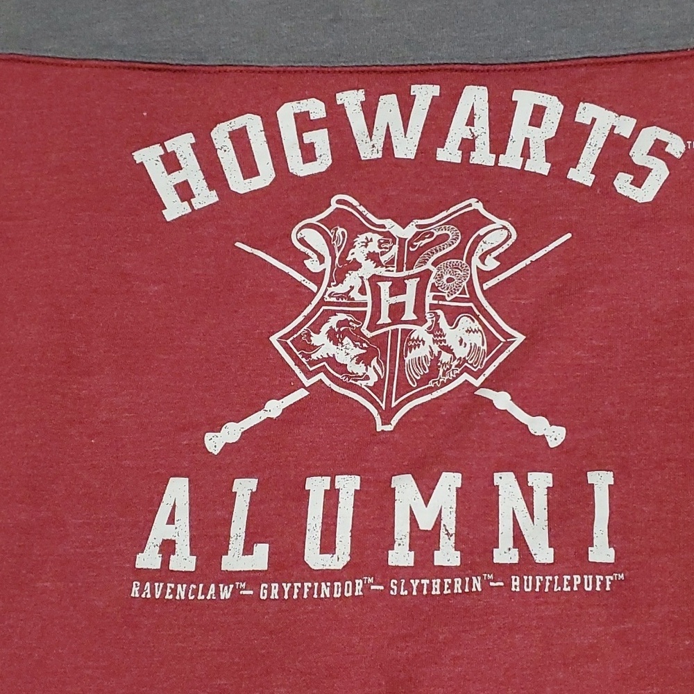 Harry Potter Hogwarts Alumni Varsity Long Sleeve Crop Top - Picture 2 of 5